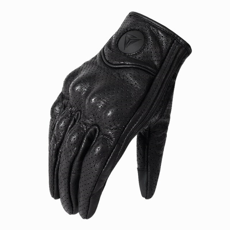 Мотоперчатки Motowolf Retro, кожа, черный, размер L