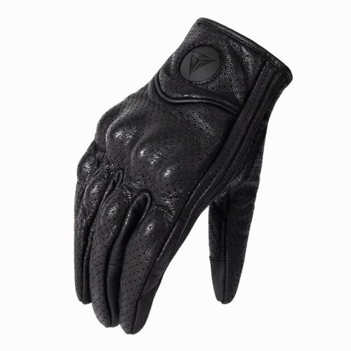 Мотоперчатки Motowolf Retro, кожа, черный, размер XL