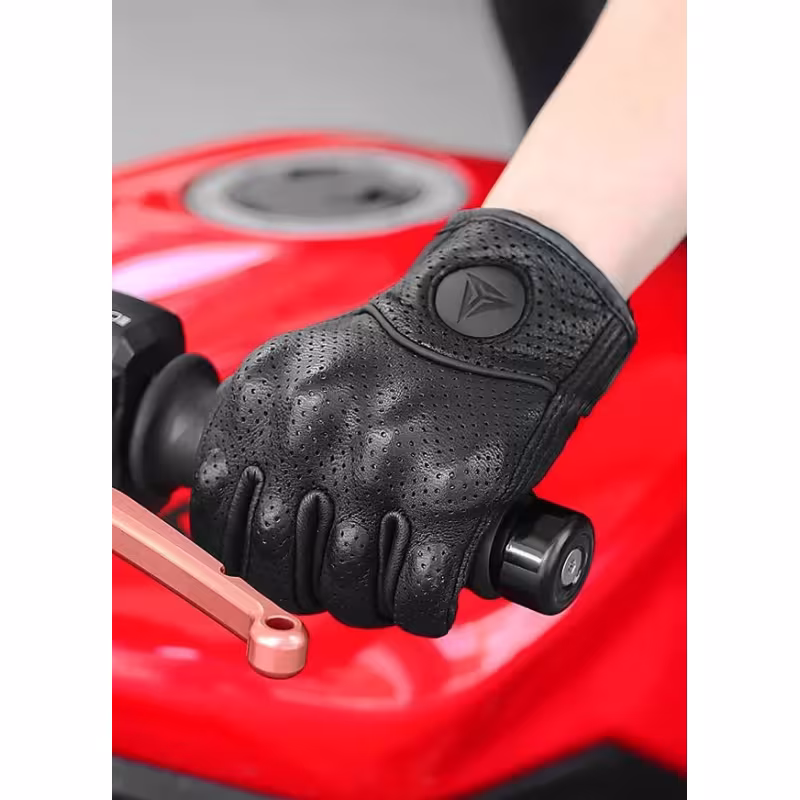 Мотоперчатки Motowolf Retro, кожа, черный, размер XL