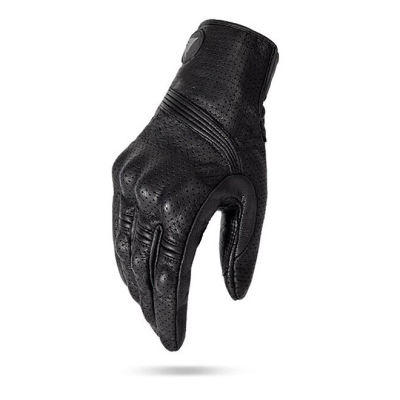 Мотоперчатки Motowolf Retro, кожа, черный, размер L (длинное запястье)