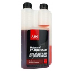 Масло моторное минеральное для 2T двигателей Universal AEG, 30744, 1.0 л 