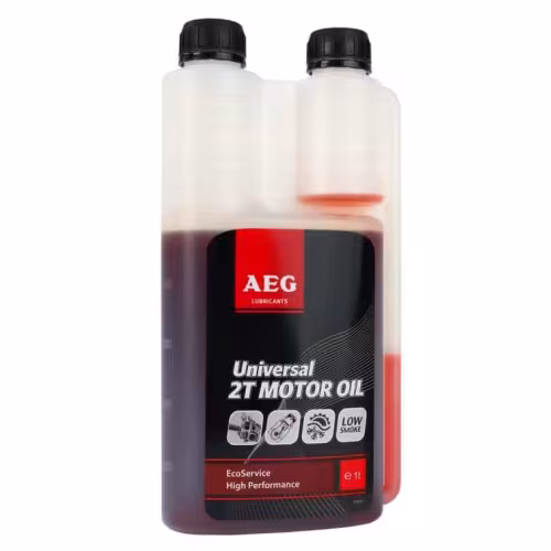 Масло моторное минеральное для 2T двигателей Universal AEG, 30744, 1.0 л 