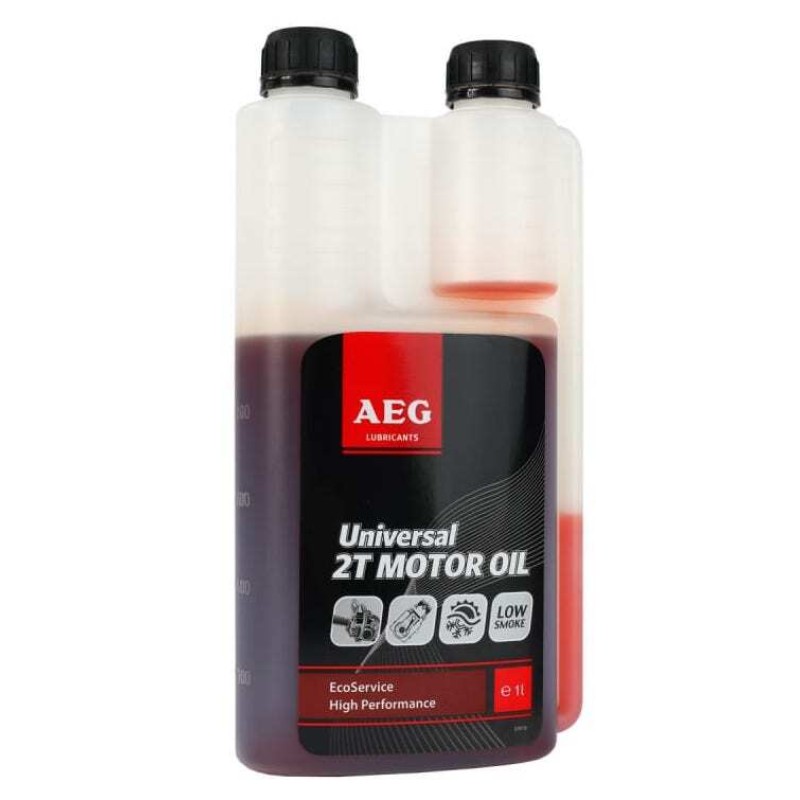 Масло моторное минеральное для 2T двигателей Universal AEG, 30744, 1.0 л 