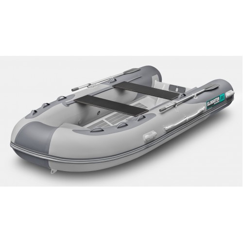 Лодка РИБ Gladiator AL380, светло-серый/темно-серый