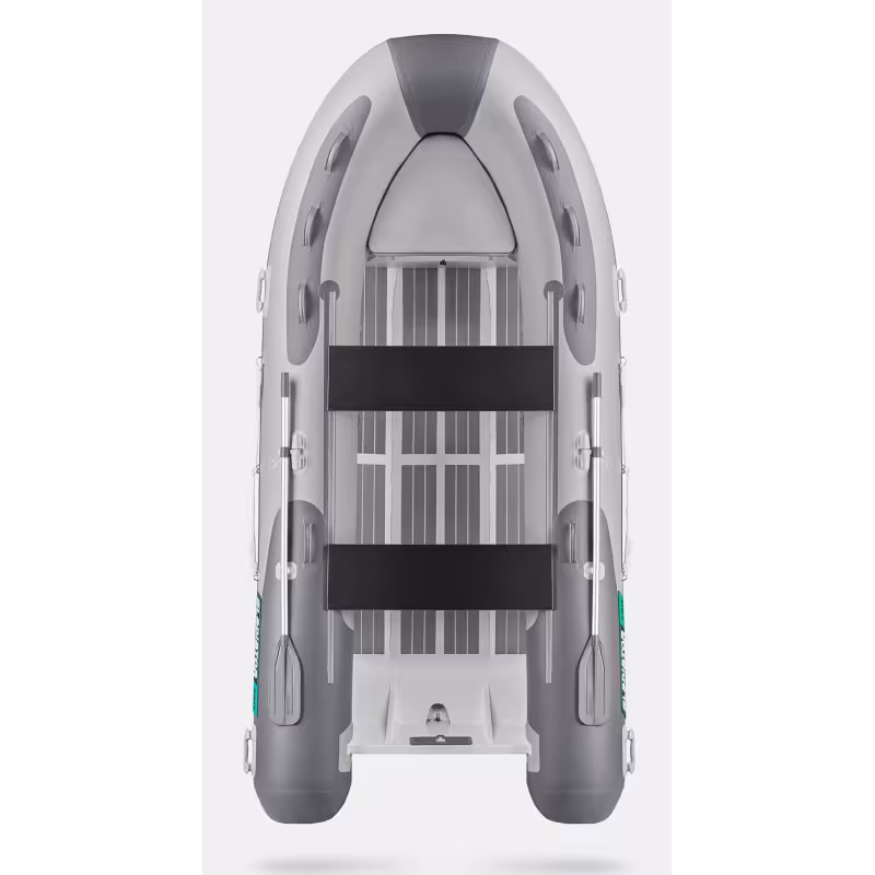 Лодка РИБ Gladiator AL380, светло-серый/темно-серый
