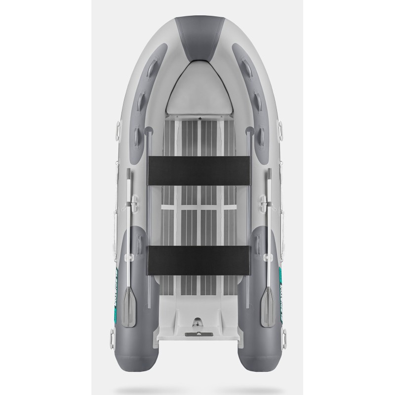 Лодка РИБ Gladiator AL380, светло-серый/темно-серый