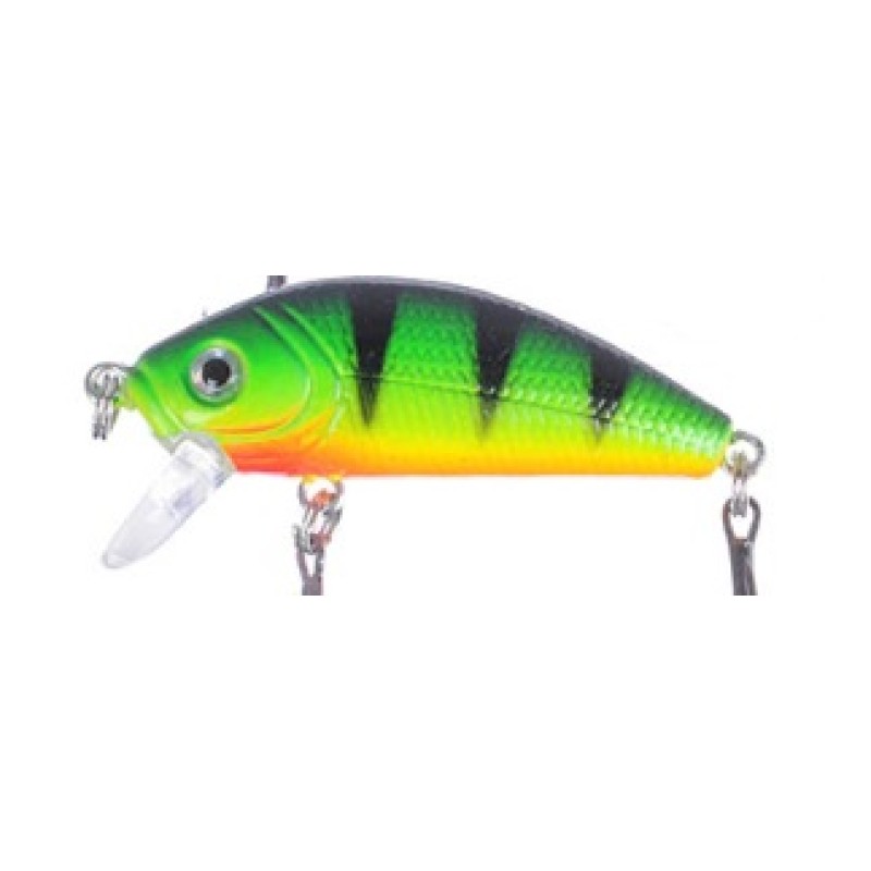 Воблер суспендер Azor Fishing Лайт Минноу, 50 мм, 5 г, цвет зеленый