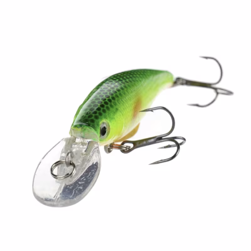 Воблер Azor Fishing Хамп Дип Шэд, 93 мм, 6 г, цвет желтый/зеленый