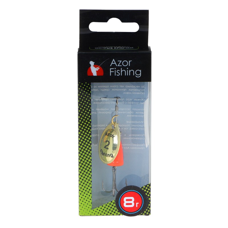 Блесна вращающаяся Azor Fishing Колокол №4, 8 гр