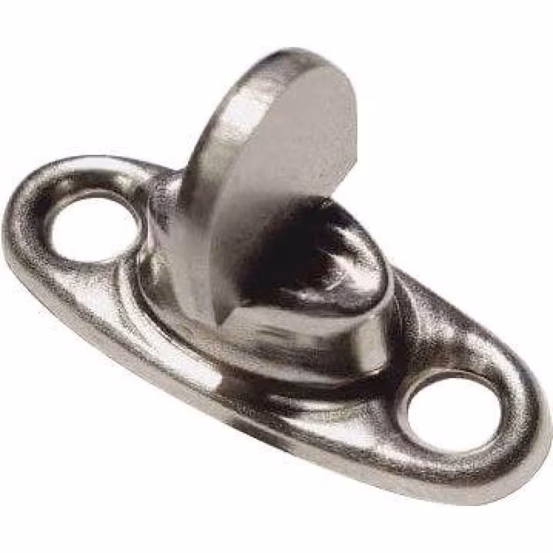 Застежка тентовая поворотная c панелькой Osculati 10-455-02-C01, нержавеющая сталь