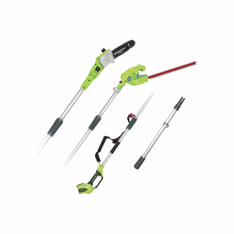 Комплект аккумуляторных инструментов Greenworks G40PSH (высоторез, ножницы для кустов)