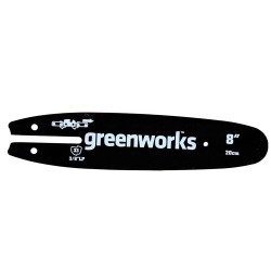 Шина 8"/20 см Greenworks 29497, 3/8", 1.3 мм, 33 звена