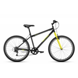 Велосипед горный хардтейл Altair MTB HT 1.0 26 (6 скоростей, рост 17) черный/желтый