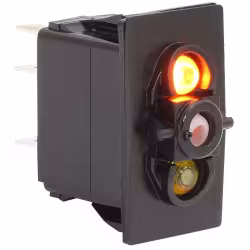 Выключатель клавишный, двухпозиционный, без клавиши