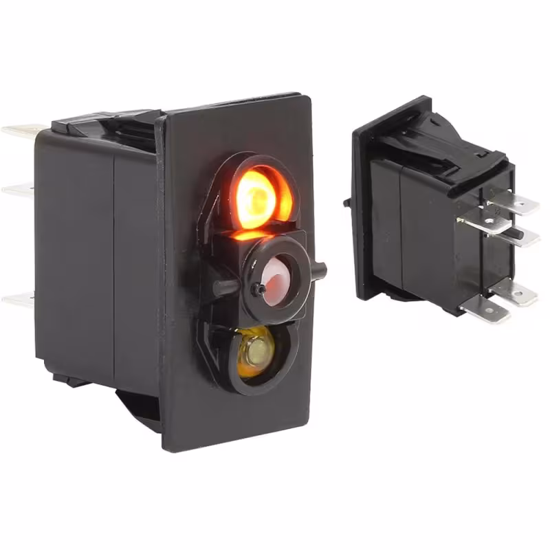 Выключатель клавишный, двухпозиционный, без клавиши