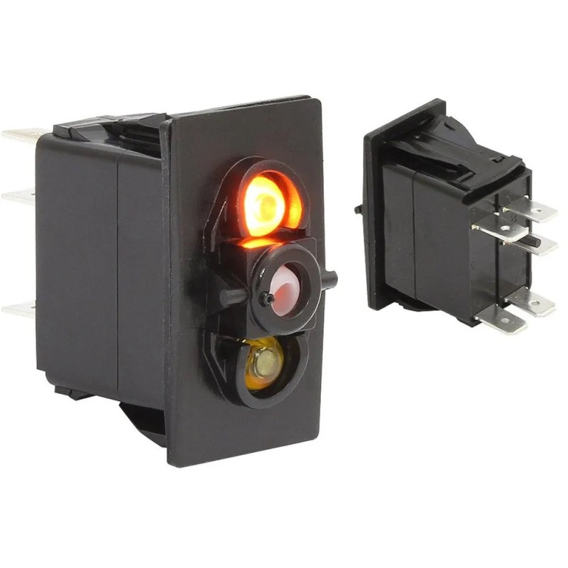 Выключатель клавишный, двухпозиционный, без клавиши