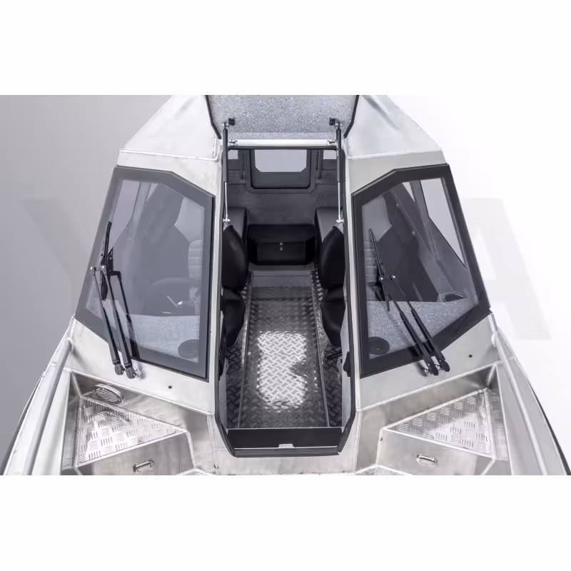 Лодка алюминиевая VBoats Волжанка Yava XL COB, транец 521 мм (YXB 09 G222)