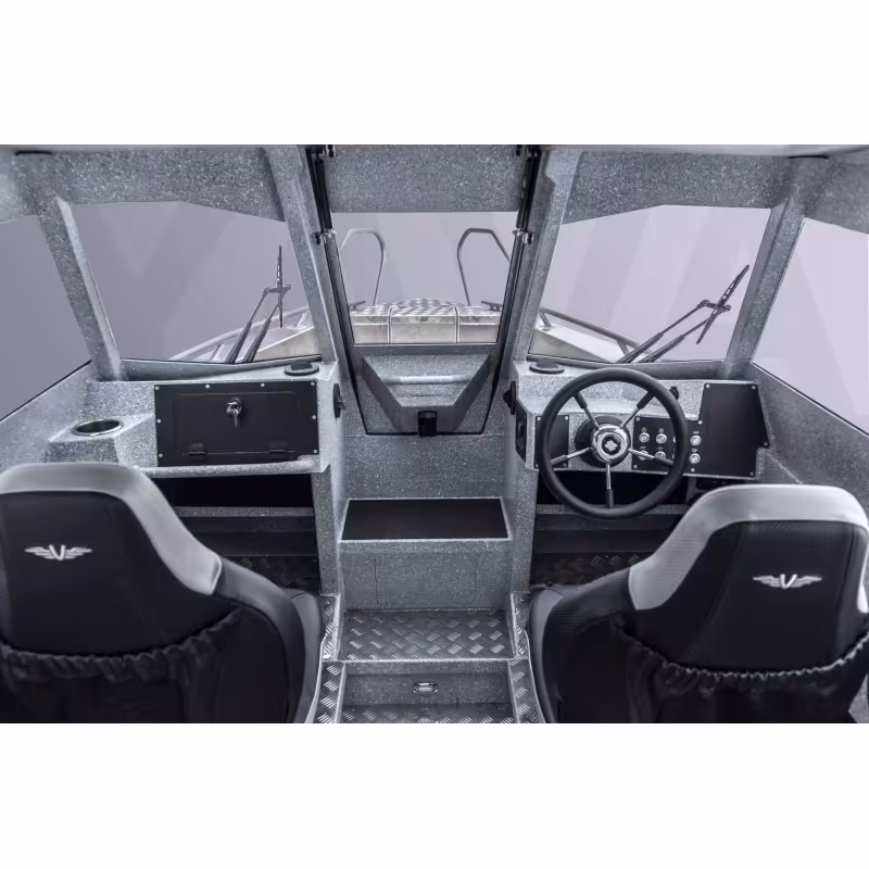 Лодка алюминиевая VBoats Волжанка Yava XL COB, транец 521 мм (YXB 09 G222)