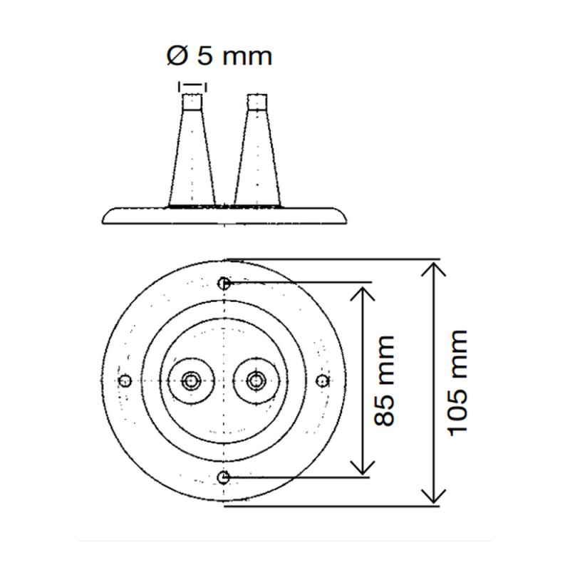 Уплотнитель для двух тросов CanSB 010193BT, 105 мм
