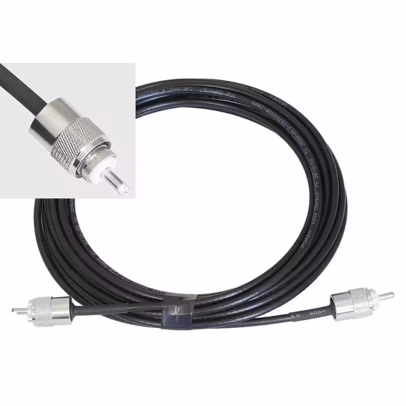 Кабель NAvCom для антенн типа АШС (RG-58, PL- PL), 8 метров