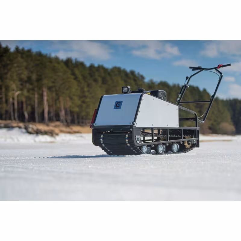 Мотобуксировщик БТС Брат 500, 15 л.с., катки, ручной запуск