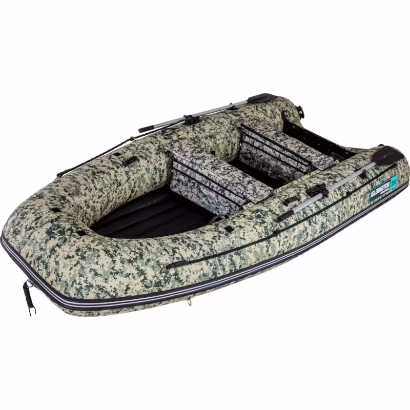 Надувная лодка ПВХ Gladiator E350PRO, НДНД, камуфляж