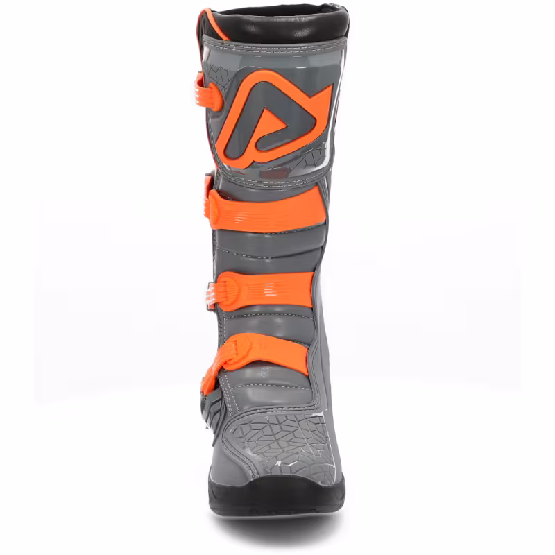 Мотоботы кроссовые Acerbis X-Team, серый/оранжевый, размер 42