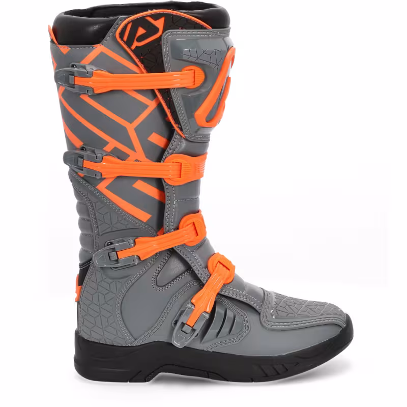 Мотоботы кроссовые Acerbis X-Team, серый/оранжевый, размер 43