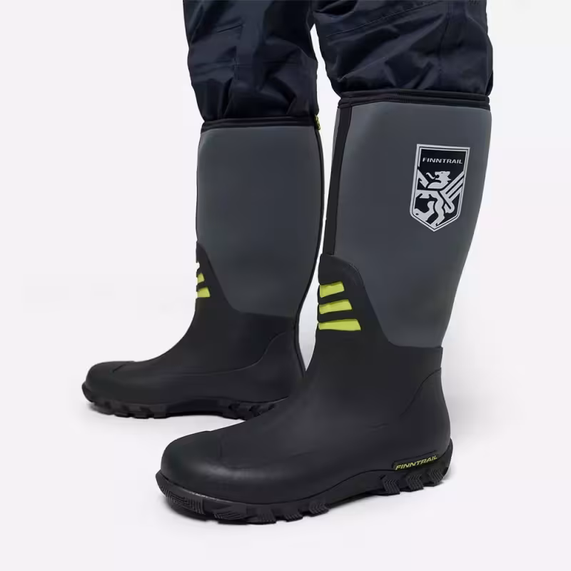 Сапоги мужские Finntrail Outlander 7516 Yellow, черный/желтый, размер 42