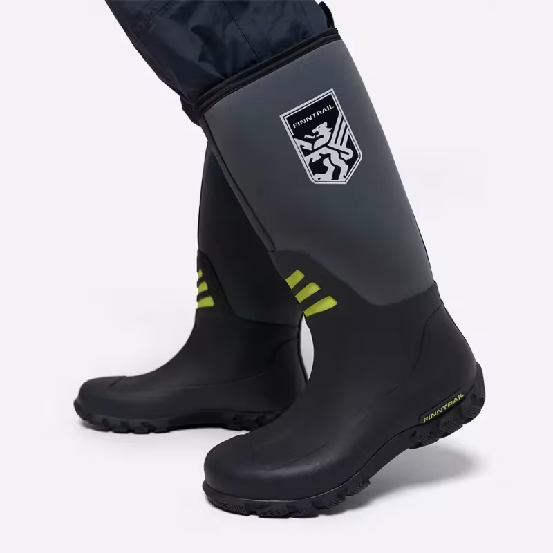 Сапоги мужские Finntrail Outlander 7516 Yellow, черный/желтый, размер 45