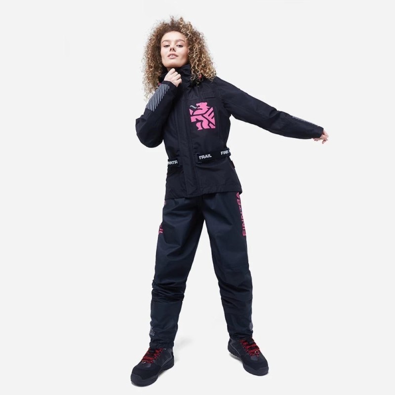 Полукомбинезон-вейдерсы женский Finntrail Rachel BF 5300, мембрана Hard-Tex, черный, размер M/39, 165-175 см