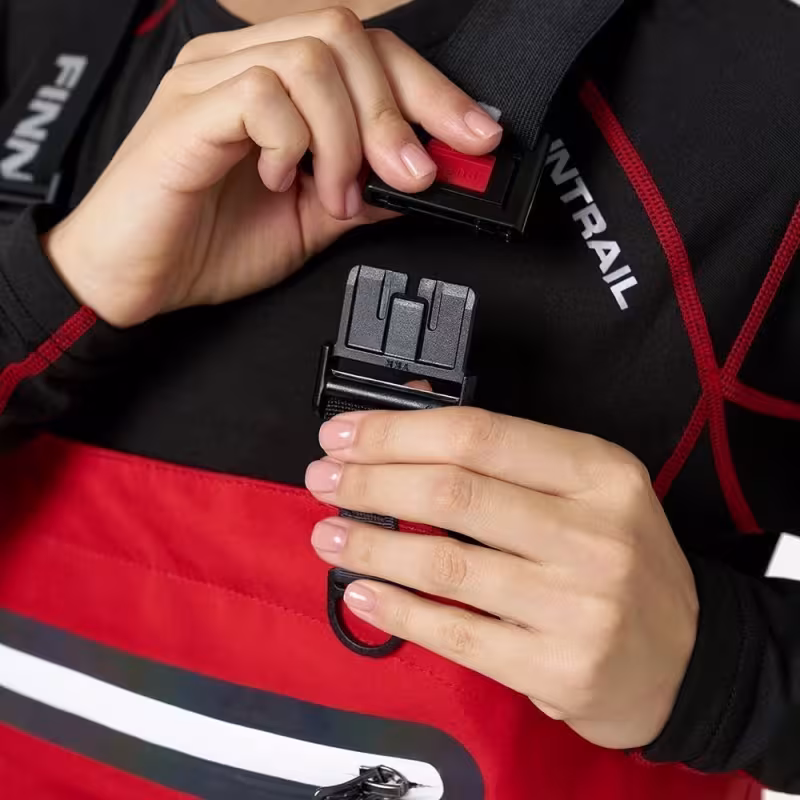 Полукомбинезон-вейдерсы женский Finntrail Rachel BF 5300, мембрана Hard-Tex, красный, размер XXL/40, 170-180 см