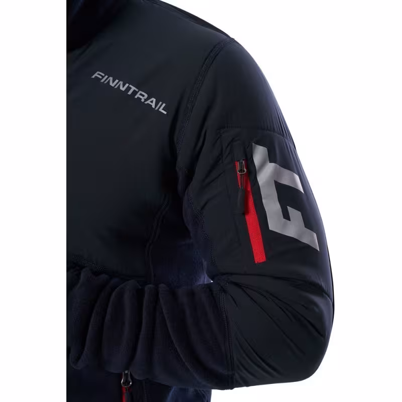 Толстовка мужская Finntrail Polar 1391, флис, черный, размер 50-52 (L), 175-185 см