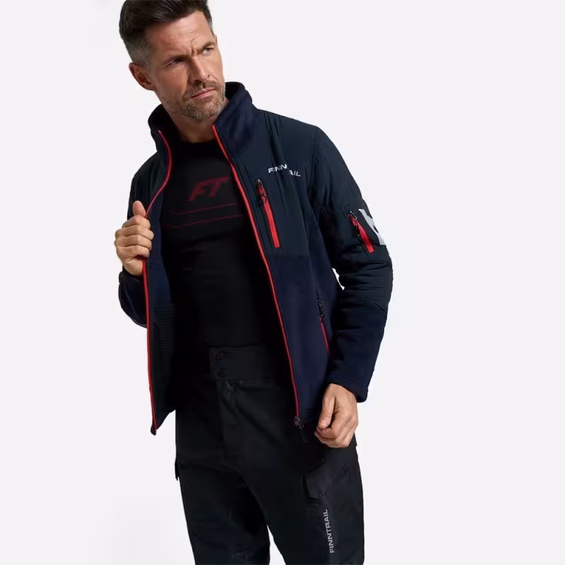 Толстовка мужская Finntrail Polar 1391, флис, черный, размер XXL, 185-195 см