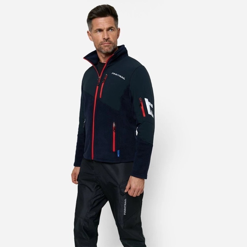 Толстовка мужская Finntrail Polar 1391, 1391Black-XXXL, флис, черный, размер 62-64 (XXXL), 190-200 см