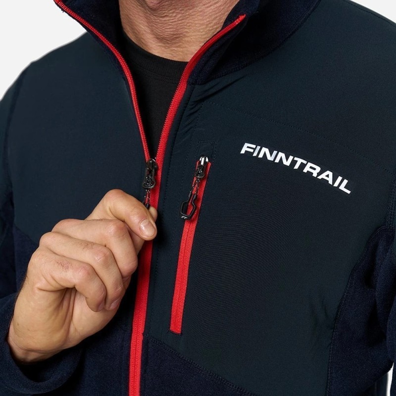 Толстовка мужская Finntrail Polar 1391, 1391Black-XXXL, флис, черный, размер 62-64 (XXXL), 190-200 см