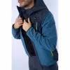 Куртка мужская Finntrail Softshell Nitro 1320, ткань Софтшелл, синий/серый, размер 42-44 (XS), 160-170 см