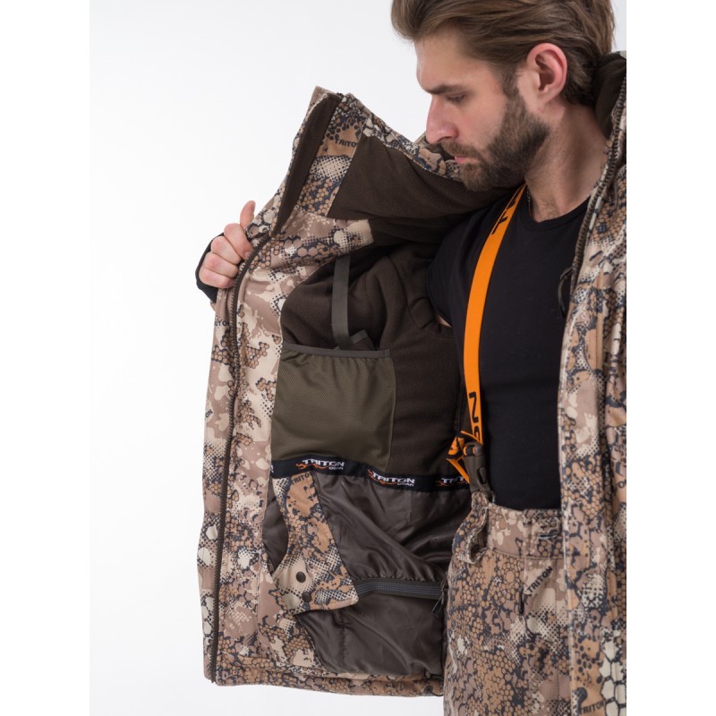 Костюм мужской Triton Gear Тритон PRO -15, ткань Вельбоа, цвет Duck Hunter, размер 56-58 (XL), 170-176см