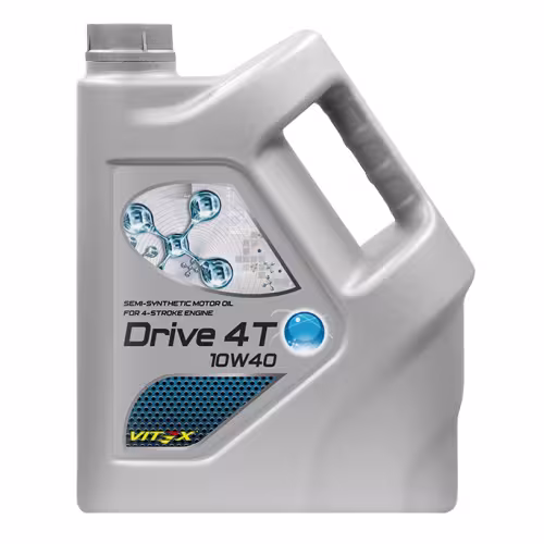 Масло моторное полусинтетическое для 4Т двигателей Vitex Drive 4Т 10W40 SL, 4 л