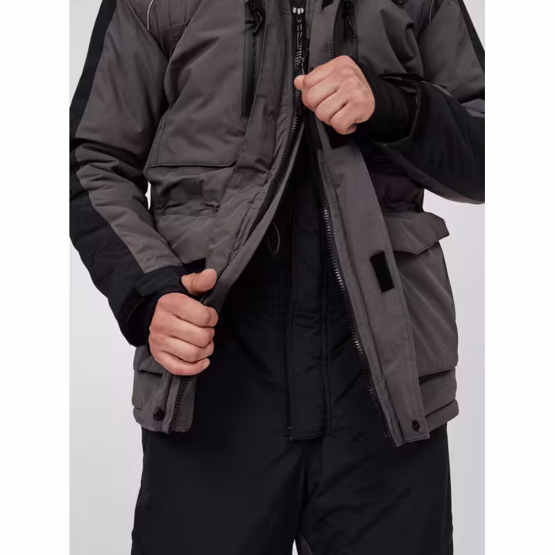 Костюм мужской Triton Solid Pro -45 ПК, ткань Таслан, цвет cеро-черный, размер 60-62 (XXL), 182-188 см