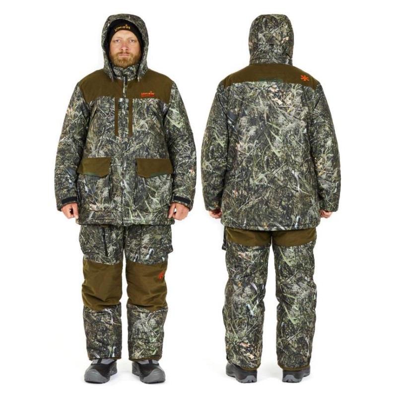 Костюм мужской Norfin Boar Camo 03, ткань Breathable, коричневый/серый, размер L 