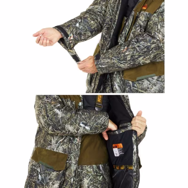 Костюм мужской Norfin Boar Camo 03, ткань Breathable, коричневый/серый, размер L 