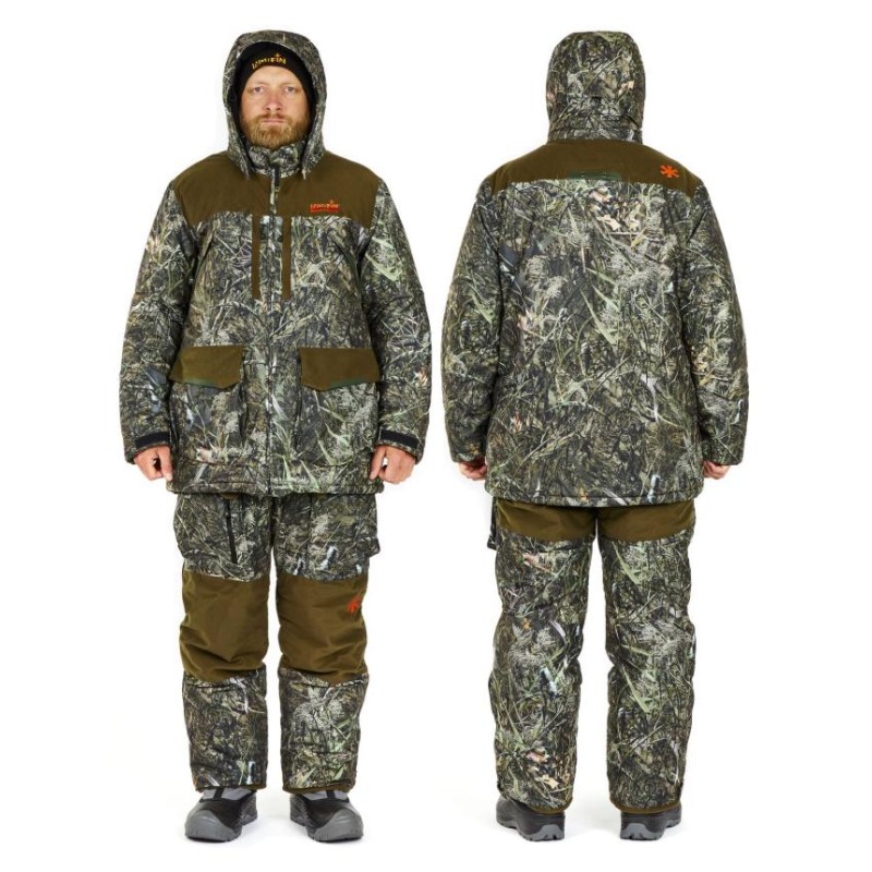 Костюм мужской Norfin Boar Camo 03, ткань Breathable, коричневый/серый, размер М