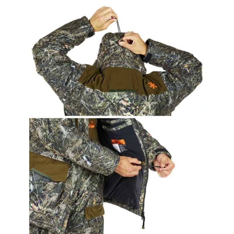 Костюм мужской Norfin Boar Camo 03, ткань Breathable, коричневый/серый, размер М