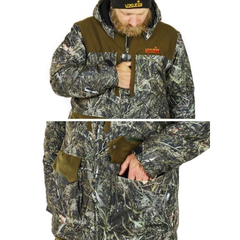 Костюм мужской Norfin Boar Camo 03, ткань Breathable, коричневый/серый, размер М