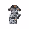 Костюм мужской Norfin Explorer 2 Camo 01, Breathable, черный/белый, размер S