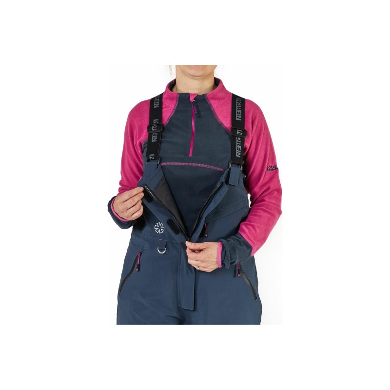 Полукомбинезон женский зимний Norfin Women Nordic Space Blue, ткань Nortex Breathable, синий, размер S, 162-164 см