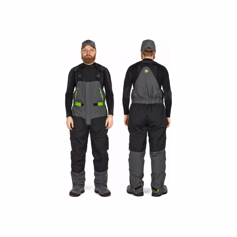 Костюм мужской Norfin Feeder Thermo, ткань Breathable, черный/серый/салатовый, размер XL