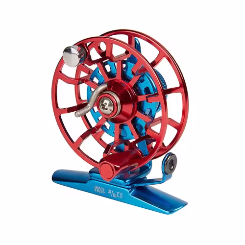 Катушка инерционная Higashi HI-55S Blue/Red