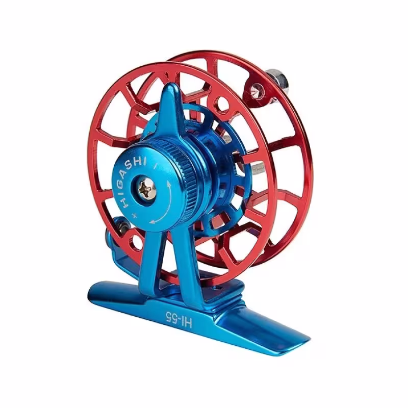 Катушка инерционная Higashi HI-55S Blue/Red